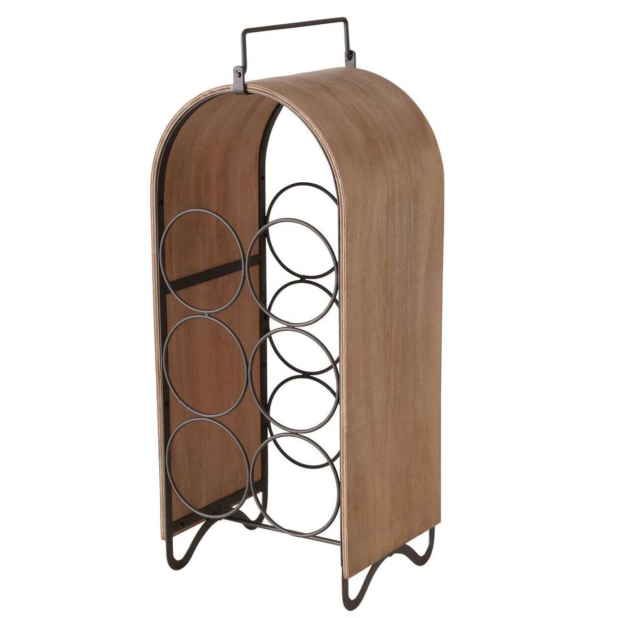 Stojan na víno loft Chianti, na 6 fliaš, 50 cm