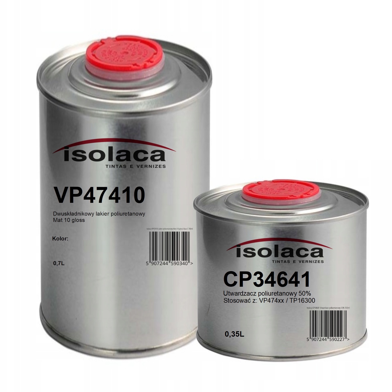 Isolaca| VP47410 Lakier poliuretanowy 1L [10 gloss][RAL/NCS][MDF/Drewno]