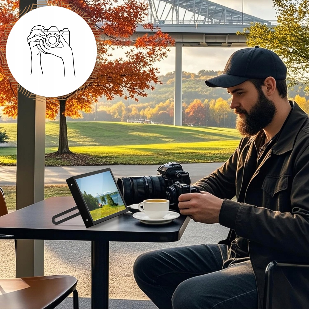 Monitor LCD Surix SX-LCD-7CAL 7 " 1024 x 600 px IPS / PLS Typ matrycy IPS / PLS