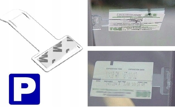 KLIPS UCHWYT NA BILET PARKINGOWY AUTOSTRADOWY