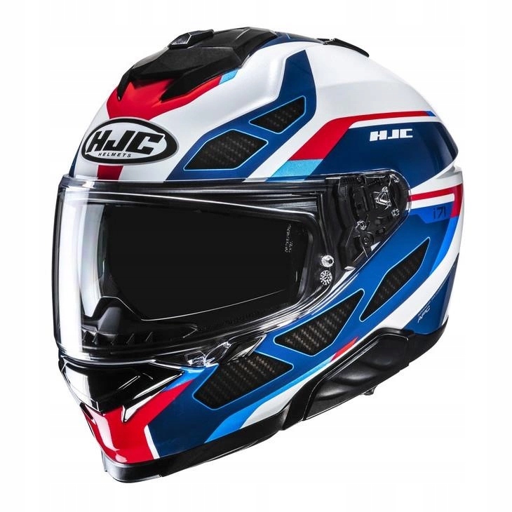 Kask motocyklowy Hjc I71 Zest Blue/red niebieski czerwony pinlock Gratisy