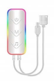 TAŚMA LED 5M RGBIC WS2811 BLUETOOTH PILOT TĘCZA ZESTAW LEDY APLIKACJA 12V Długość 5 m