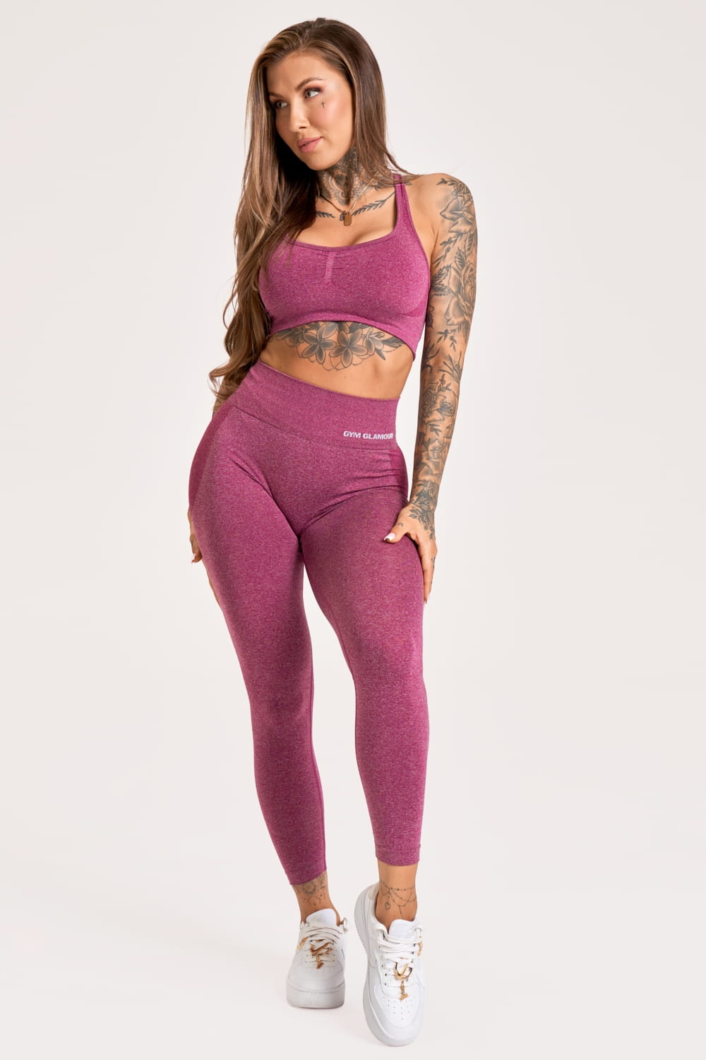 Leginsy Melange Cherry Gym Glamour XS