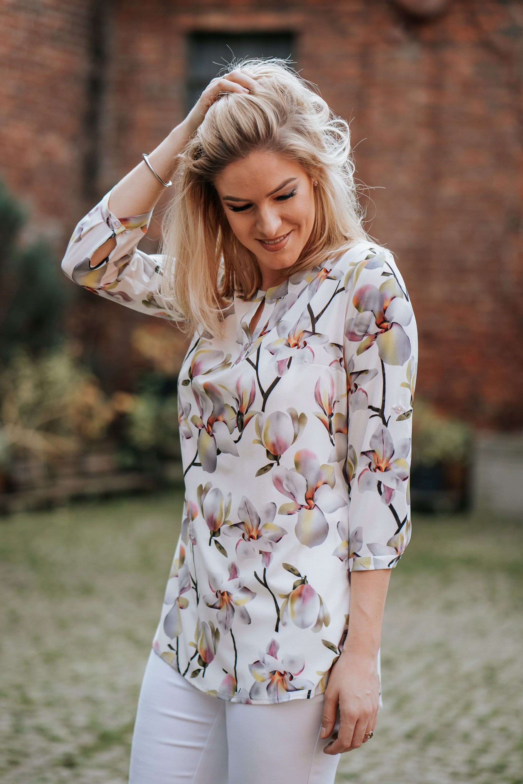 Śliczna zwiewna bluzka tunika 40 L (38-50) KAMA