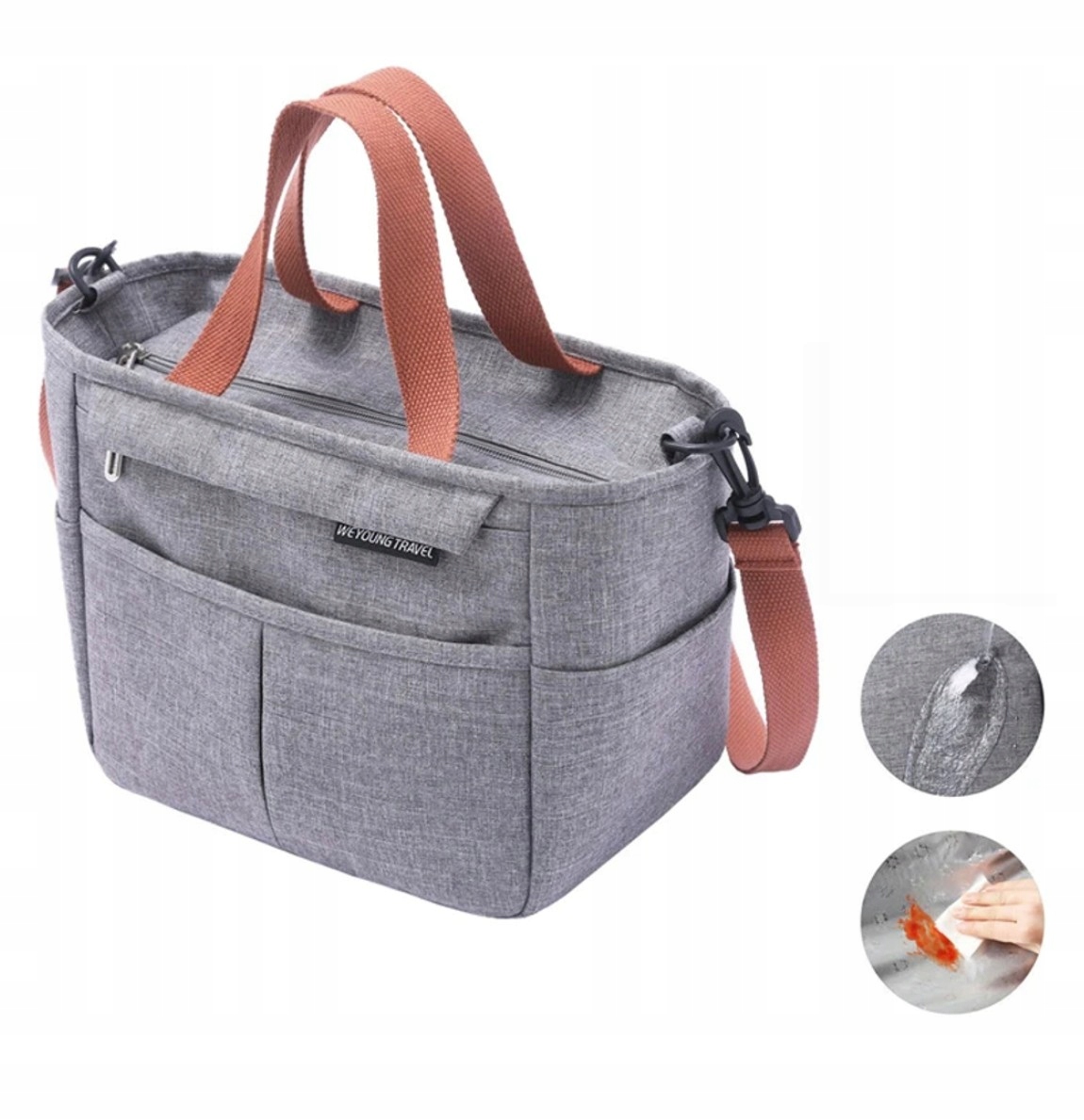 Torba ŚNIADANIOWA Termiczna duża na śniadanie jedzenie napoje LUNCH BOX Rodzaj torba termiczna