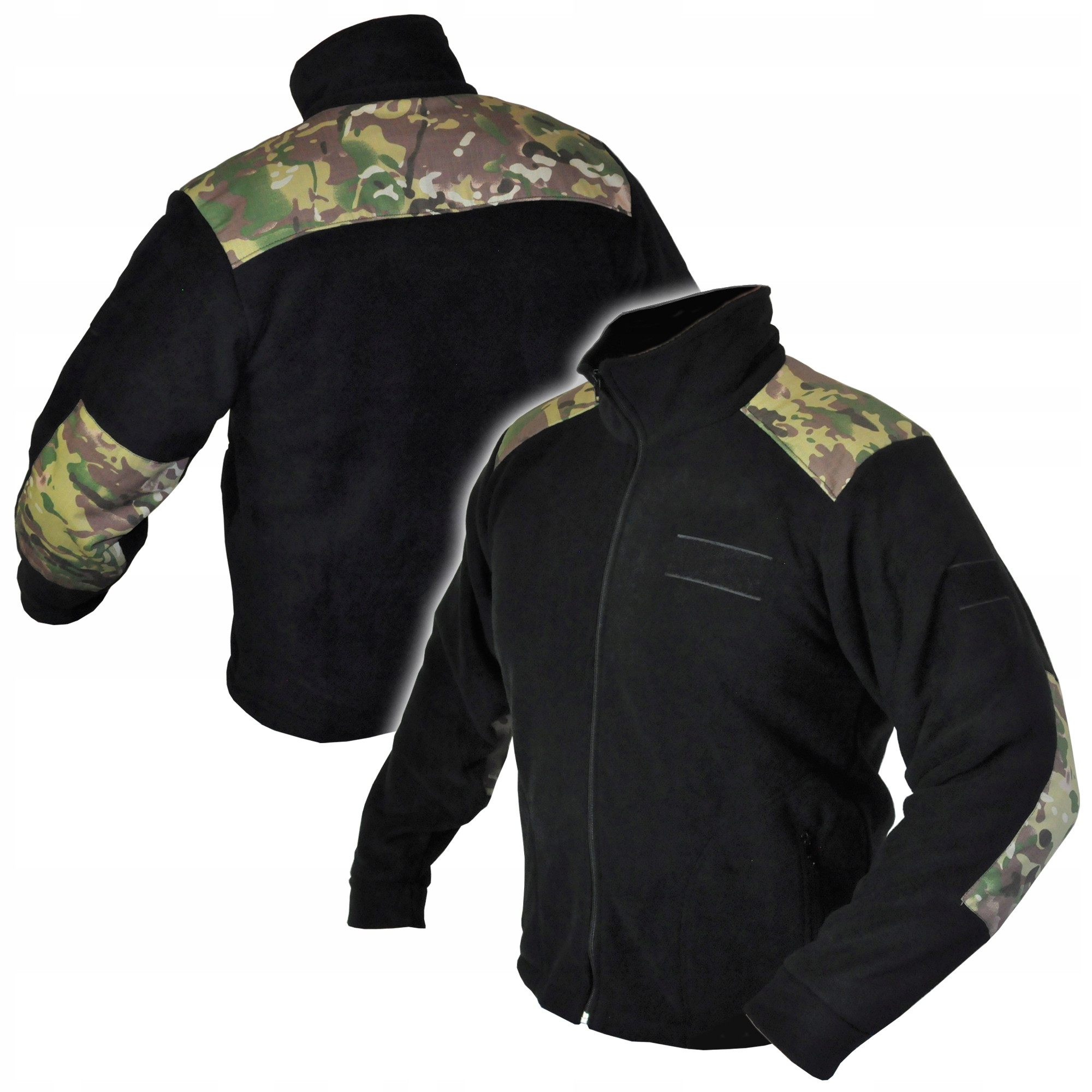 

Ciepła Bluza Polarowa Wojskowa Czarna MultiCam XXL