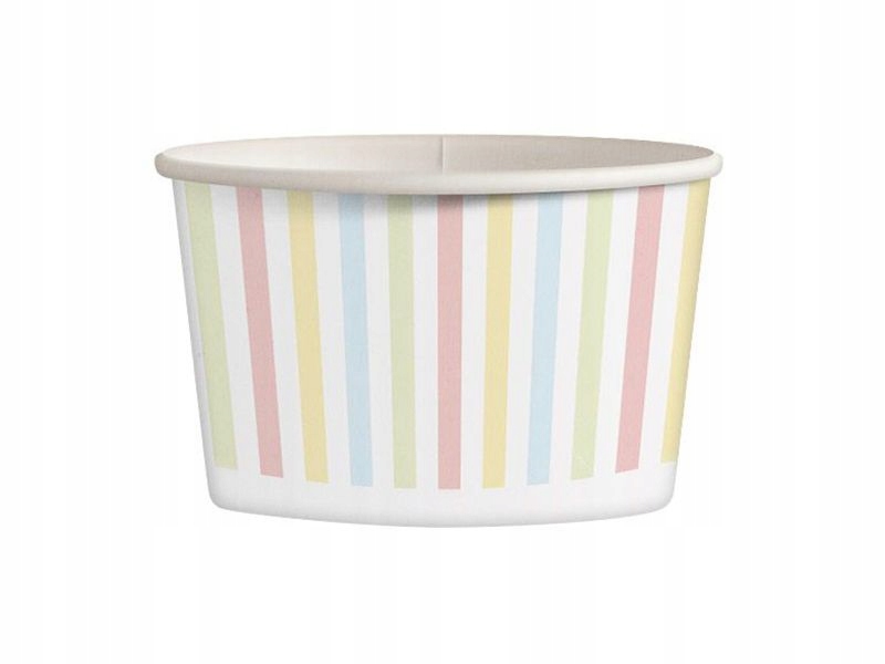 Miseczki papierowe do lodów deserów PASTELE 245ml 25szt (do odsprzedaży) Rodzaj pojemniki