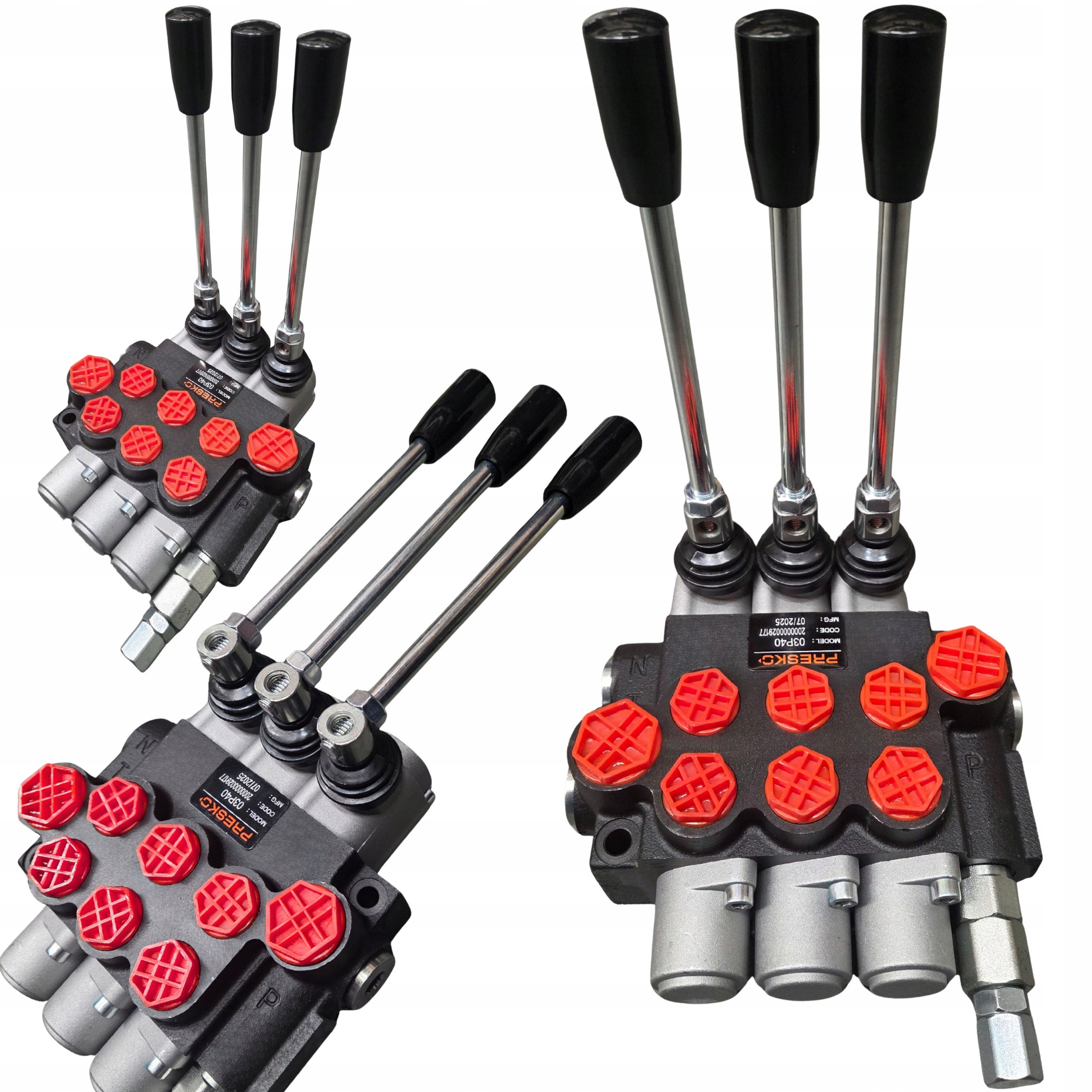 Hydraulický rozdělovač 3-sekční 40 litrů Presko originální