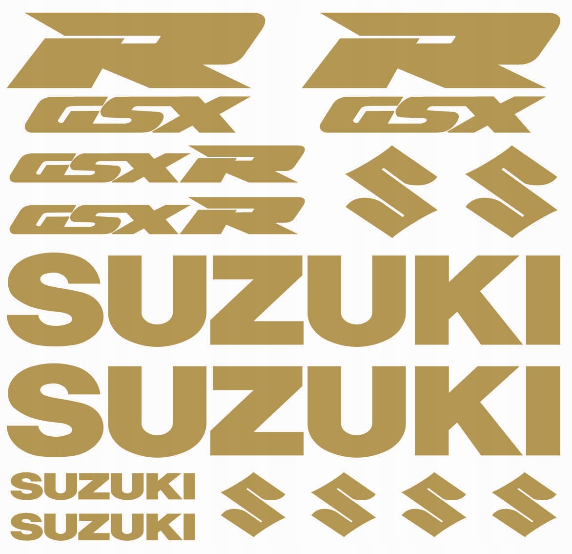 

Naklejki Suzuki R Gsx _złote