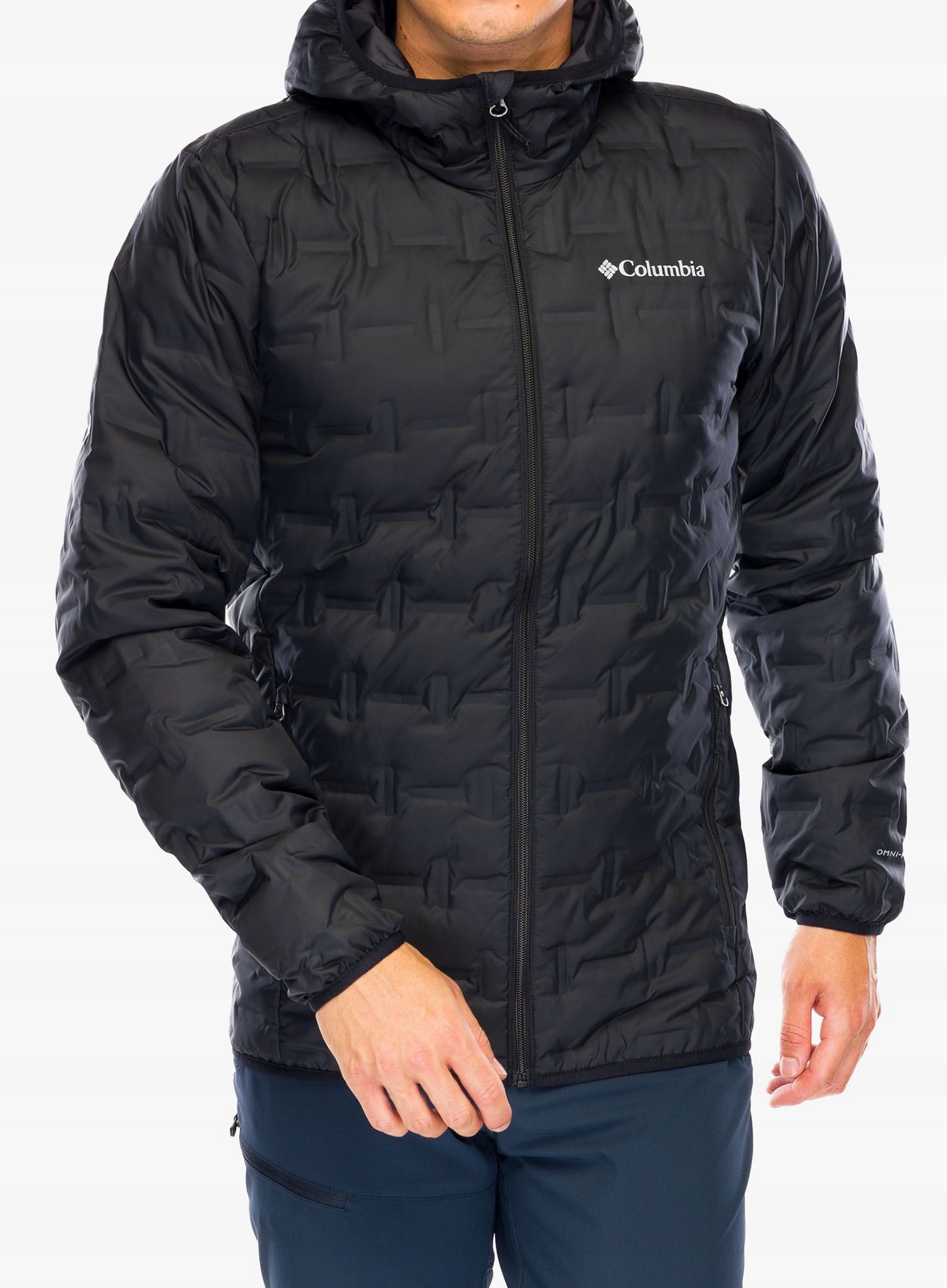 Péřová bunda Columbia Delta Ridge Down Hooded Jacket černá XXL