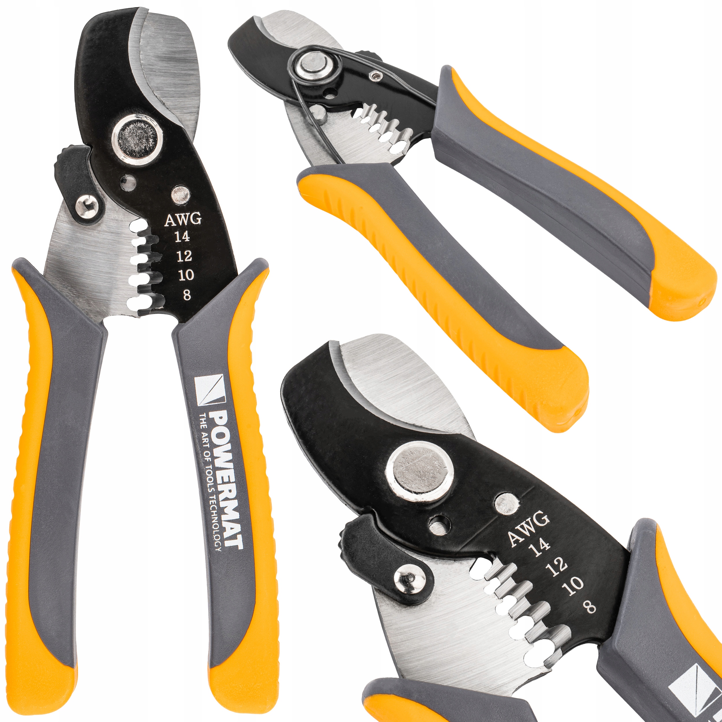 SZCZYPCE DO CIĘCIA I ŚCIĄGANIA IZOLACJI Z PRZEWODÓW 170 MM 8-14 AWG 8,4MM²