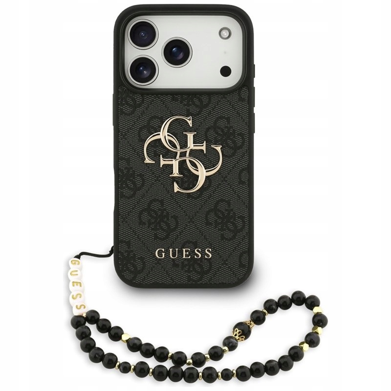Guess 4G Strap 4G Classic Logo Pouzdro iPhone 15 Pro (černý)