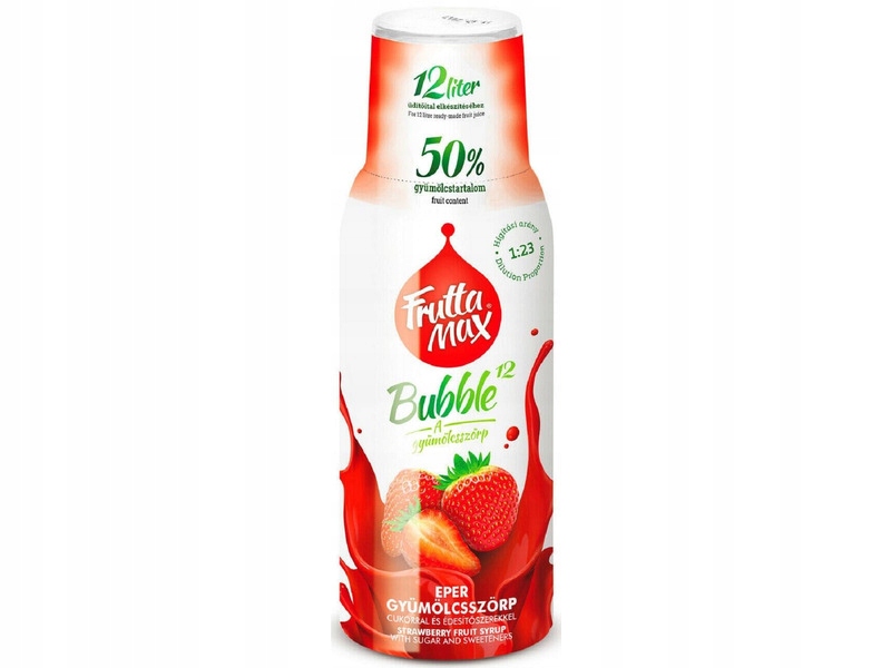 

Syrop Fruttamax BUBBLE12 Truskawka 500 ML