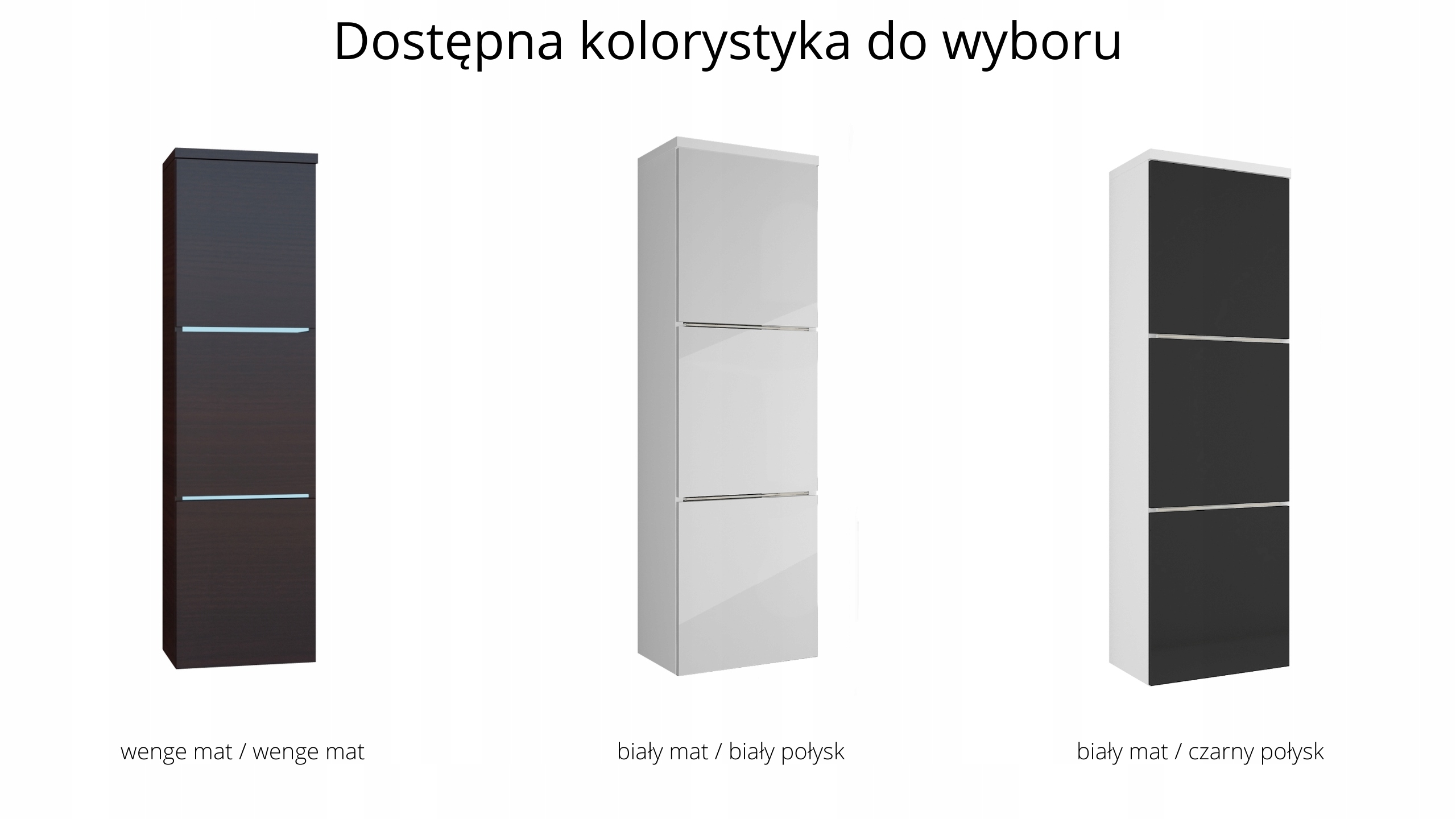 Szafka łazienkowa ORTON WENGE - ciemny brąz HIT Marka Meble Noka