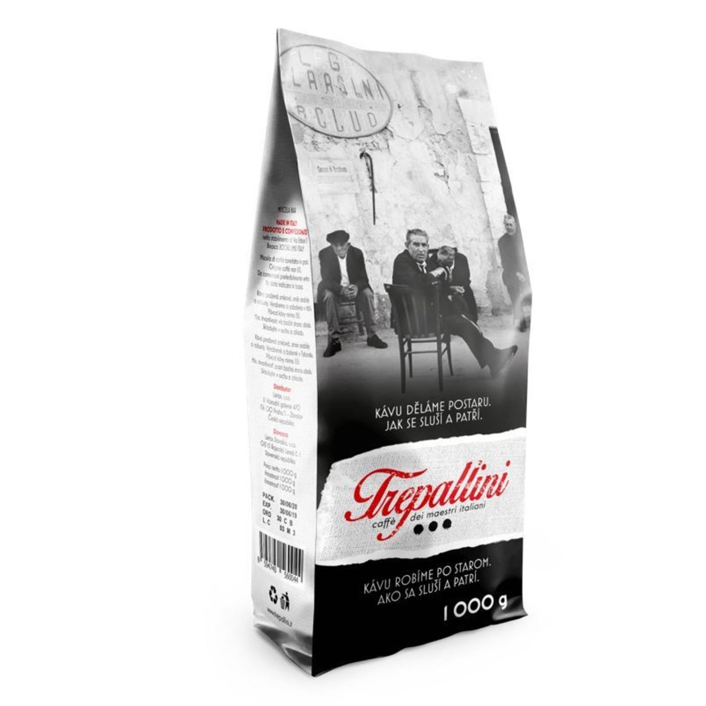 Trepallini caffe, zrnková káva 1000 g