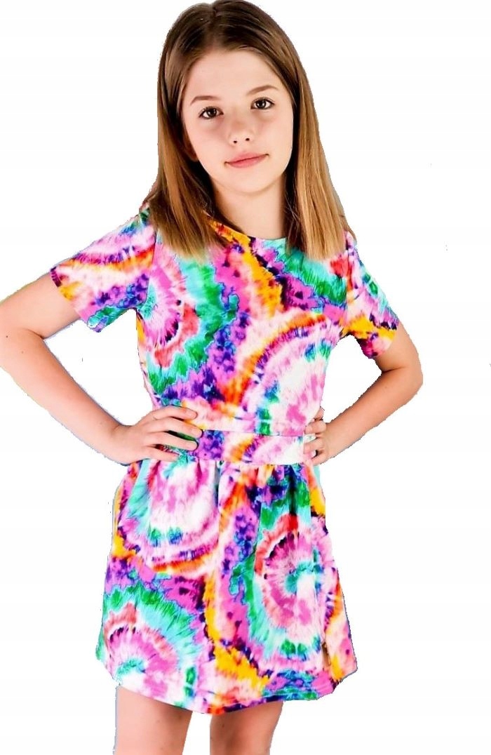 

LILI Kids Sukienka Bawełna Mega Kolory Hit 140 146