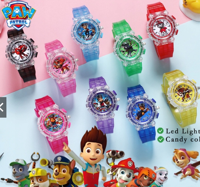 PAW PSI PATROL ZEGAREK LED RUBBLE ŚWIECĄCY Rodzaj analogowe