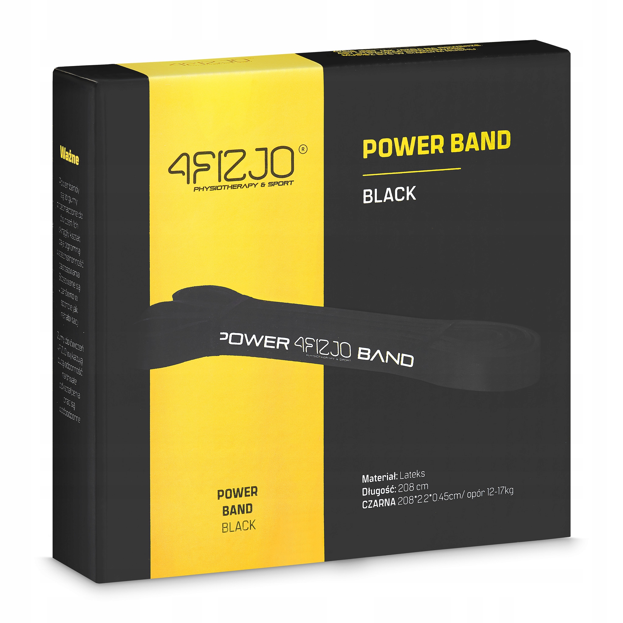 GUMA TAŚMA POWER BAND 12-17 KG FITNESS DO ĆWICZEŃ Marka 4FIZJO