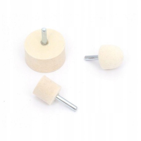 

Filc Polerski 30x50x6mm stożek Na Trzpieniu