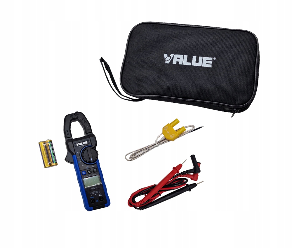 Klešťový ampérmetr pro elektrické měření Value VMC-1