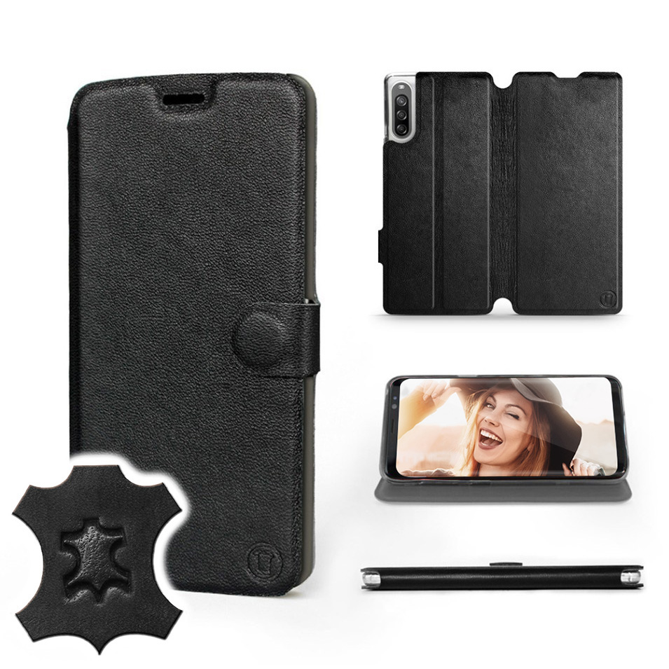

Etui Mobiwear do Sony Xperia L4 - Black Leather