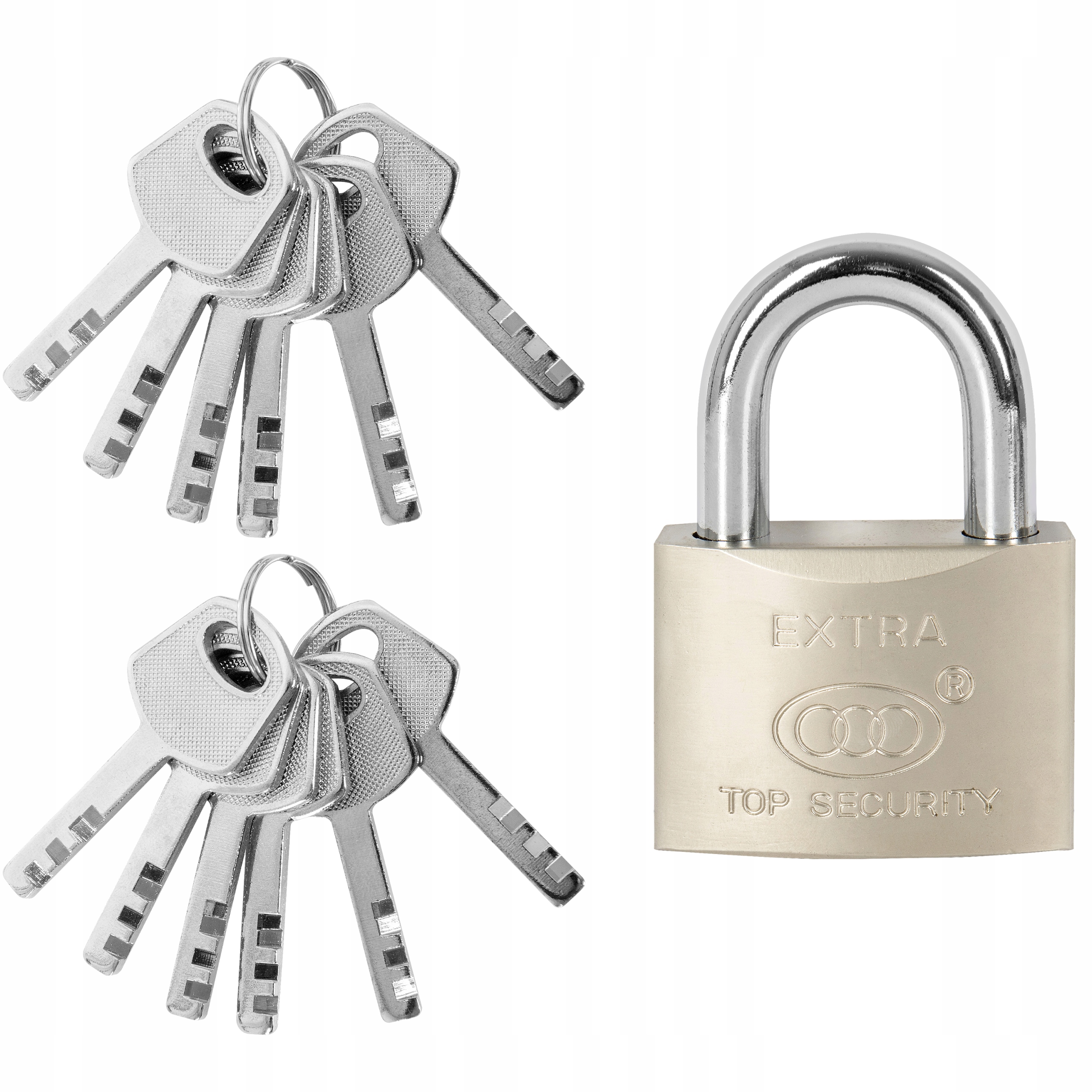 

Kłódka Stalowa Hartowana 50 MM 12 Kluczy Nikiel