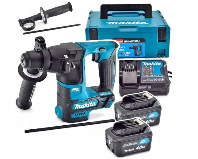 Makita Młotowiertarka Udarowa Sds-plus HR166DSMJ 2 x 4AH Ładowarka 1,1J