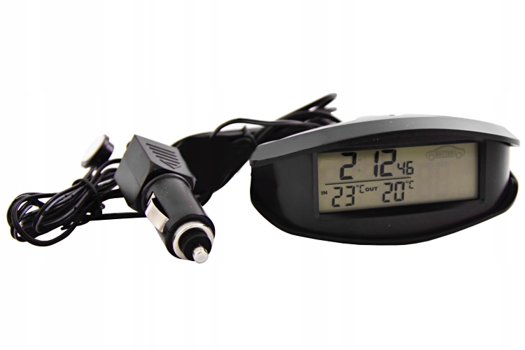 TERMOMETR SAMOCHODOWY ZEGAREK WOLTOMIERZ 3w1 EAN (GTIN) 5907610206738