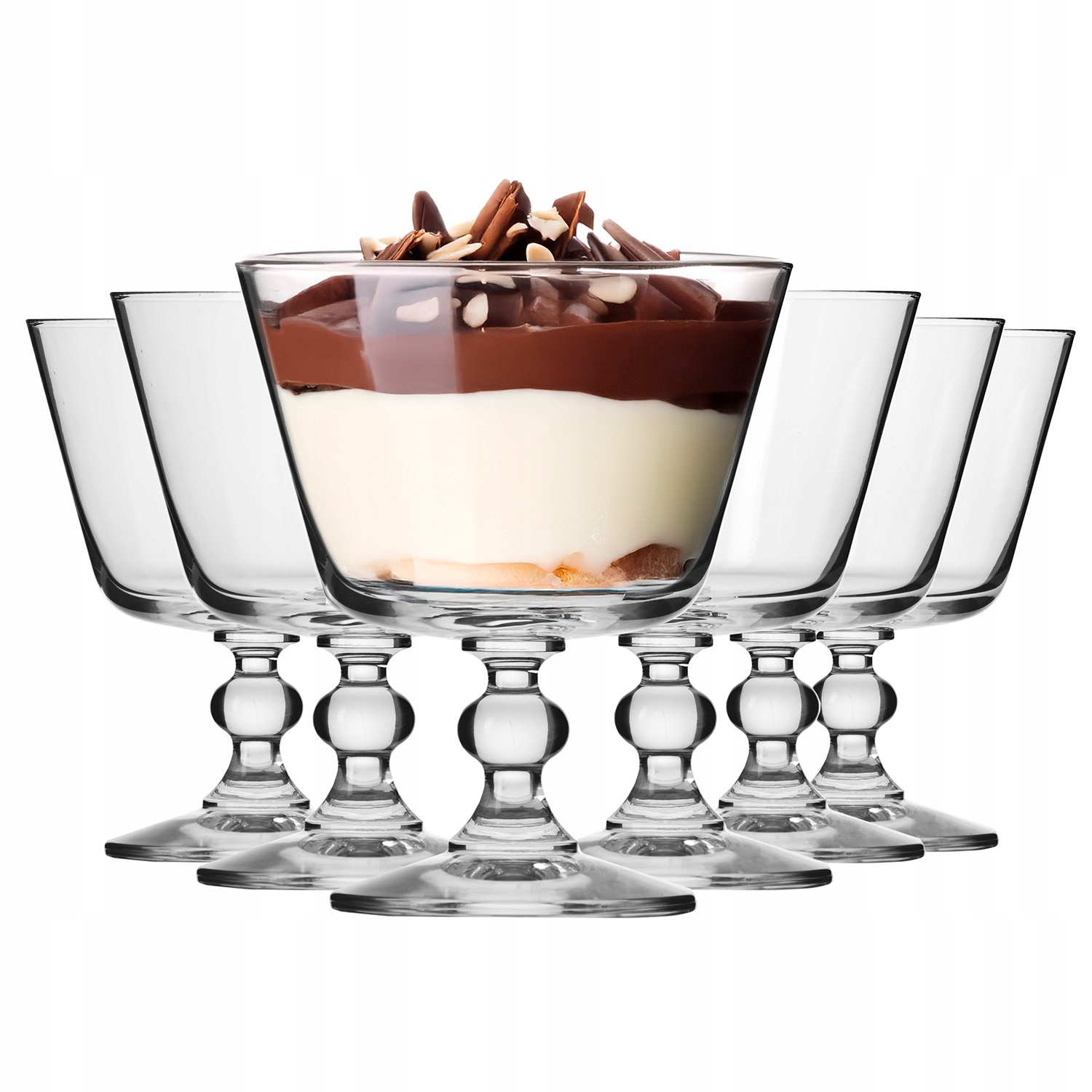 Pucharki do deserów 480ml Krista Krosno czarki na lody 6szt