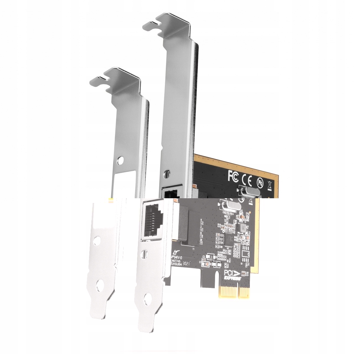 Pcee-grf Karta sieciowa PCIe 1x Gigabit Ethernet port RJ-45 Realtek&