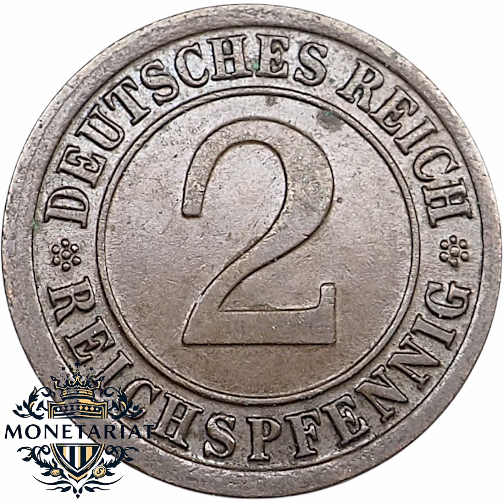 2 REICHSPFENNIG 1924 J - NIEMCY