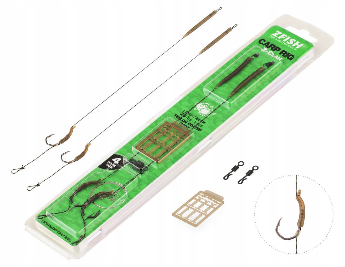 Zfish Przypon Karpiowy Z-Claw Carp Rig r.2