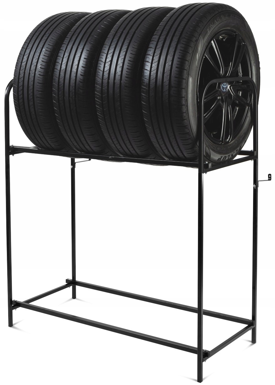 STOJAK NA 8 OPON KÓŁ SOLIDNY METALOWY REGAŁ NA OPONY KOŁA UNIWERSALNY Marka inna