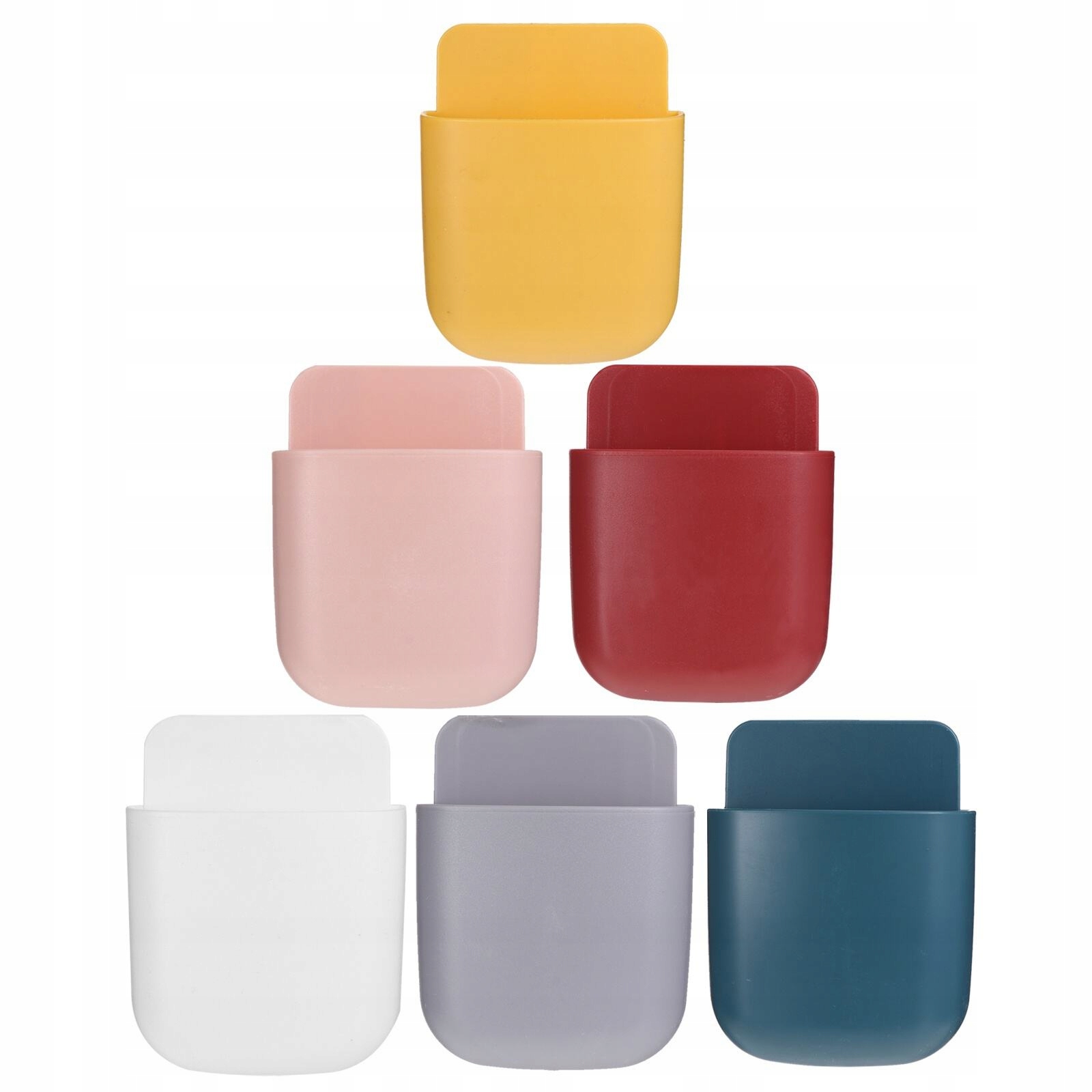 6 SAMOPRZYLEPNYCH UCHWYTÓW DO PRZECHOWYWANIA PILOTÓW TV I TELEFONÓW (6 SZTUK)