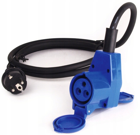 PRZYŁĄCZE CEE KĄTOWE ADAPTER 230V CARBEST 1,5m
