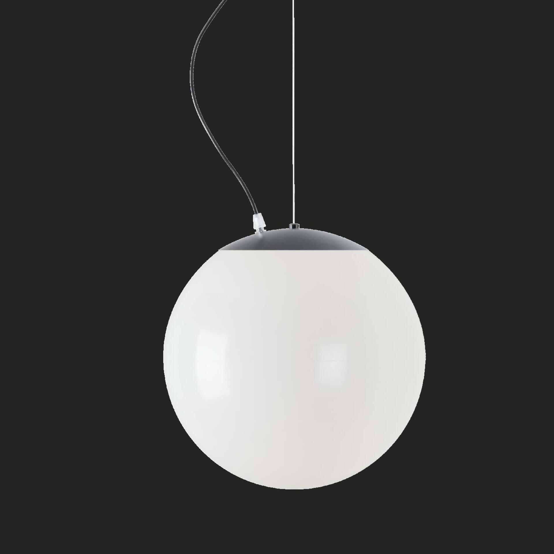 Osmont 63506 Isis L3 Hp závesné plastové svietidlo čierna biela IP40 4000 K