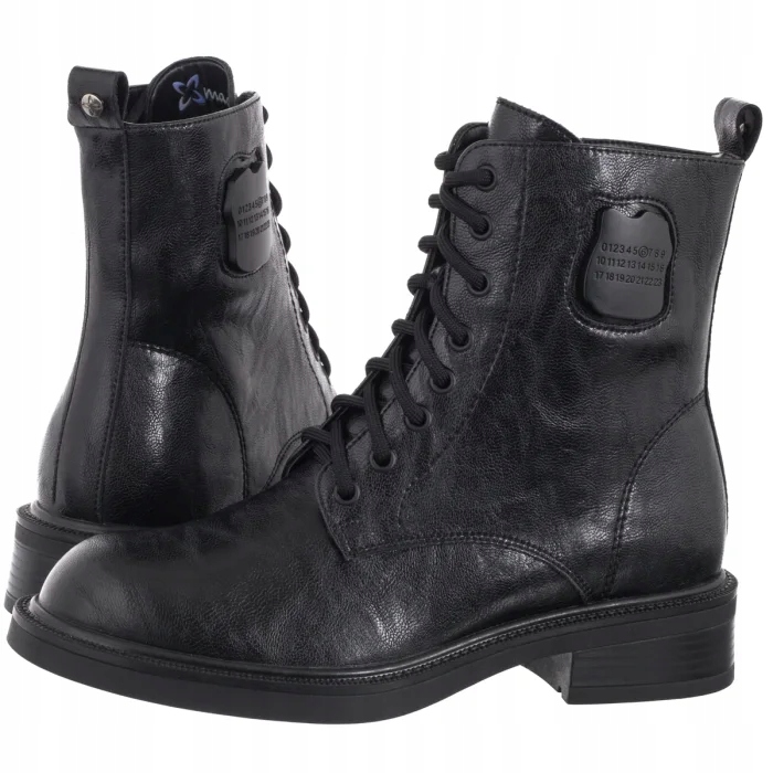 Dámské boty Klasické Kotníkové Boty Boty Maciejka Černé K7180-01/00-7