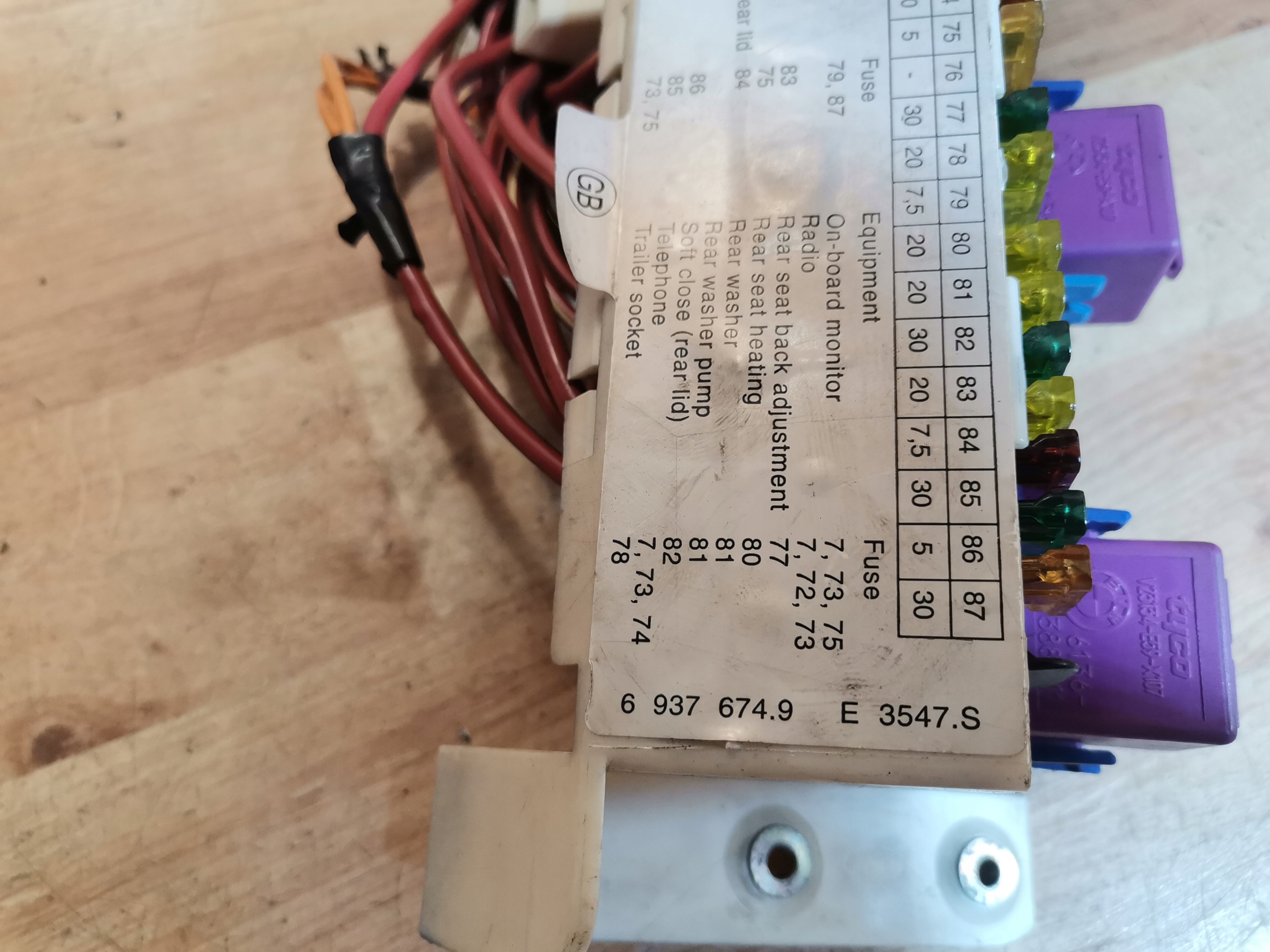 Module fusibles BMW X5 E53 lift 6937674