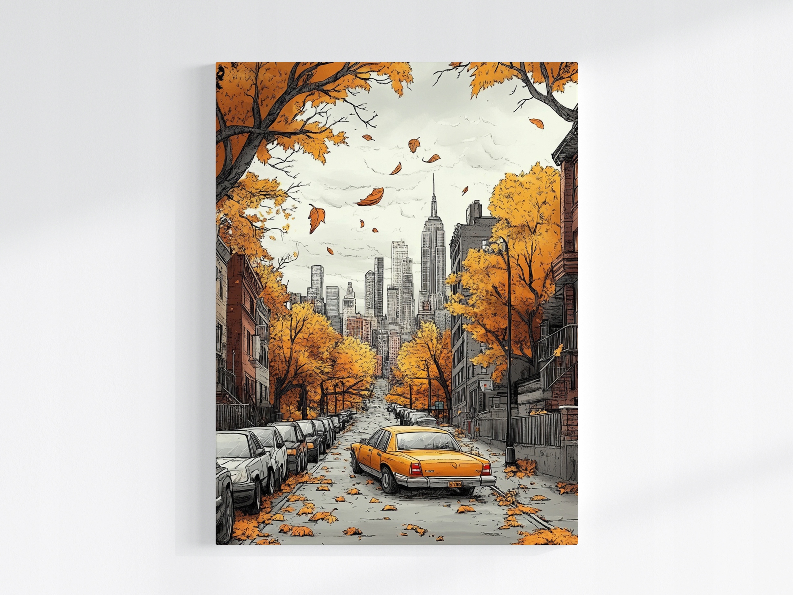 Obraz Na Plátně Canvas Město New York Usa Manhattan Ulice Podzim 60x80