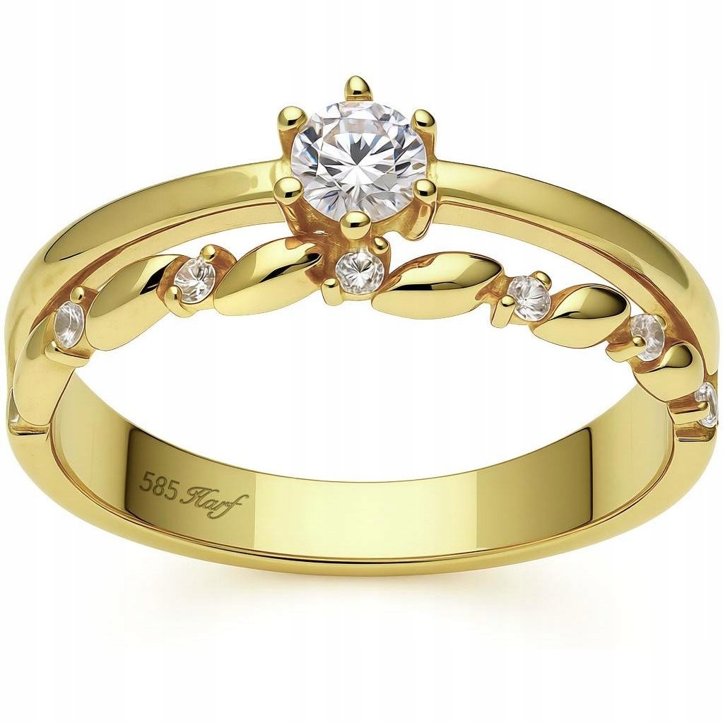 Prstýnek Harf zlato 585 R-13