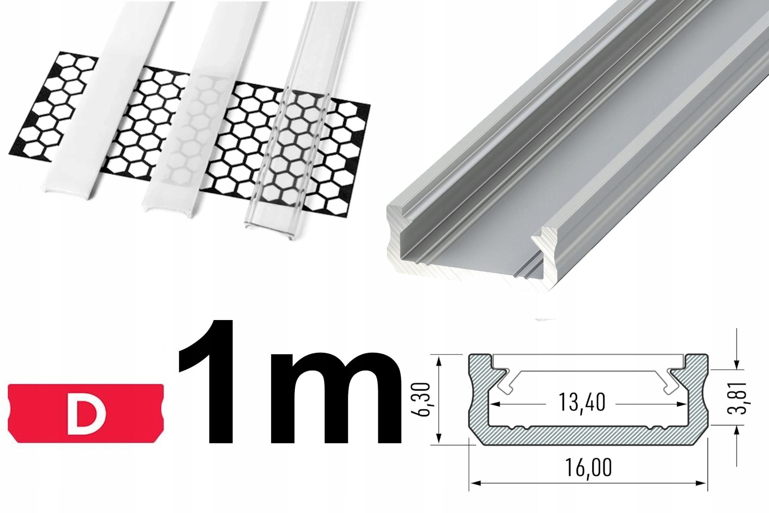 PROFIL ALUMINIOWY LED DO SCHODÓW KUCHNI LUSTRA