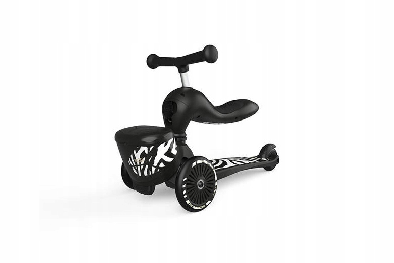 Jeździk i hulajnoga dla dzieci HK1 2w1 1-5 lat, kolor Zebra, Scoot and Ride Liczba kół 3