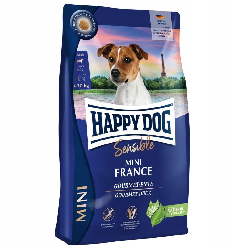 Levně Happy Dog Mini Francie Kachna 4kg Malá plemena York Shih Tzu Maltézský
