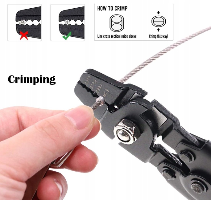 NARZĘDZIE DO ZACISKANIA LINEK STALOWYCH ZACISKARKA 180 TULEJEK BECZKOWYCH Marka inna