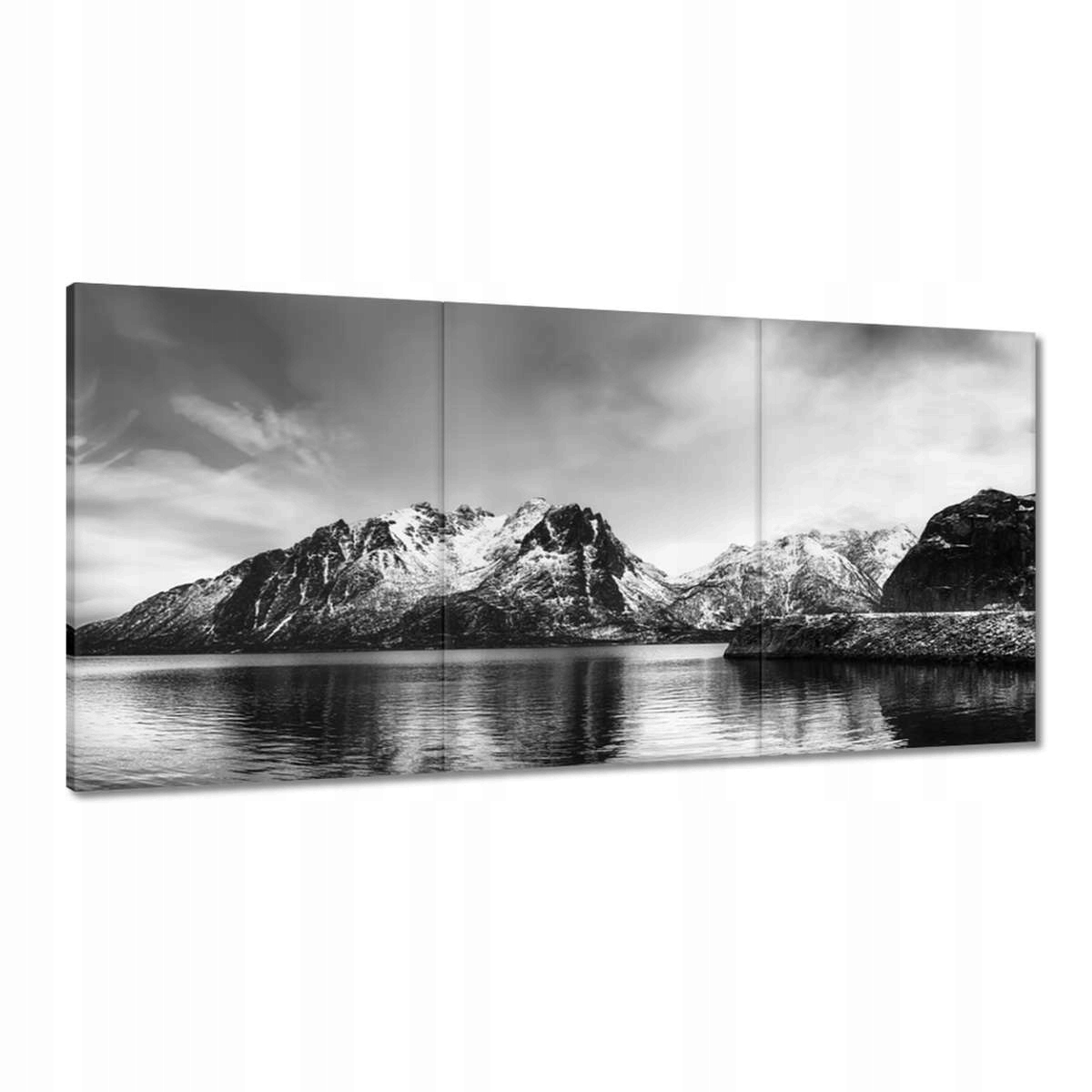 Obrazy 180x90 Zimné nórske jazero