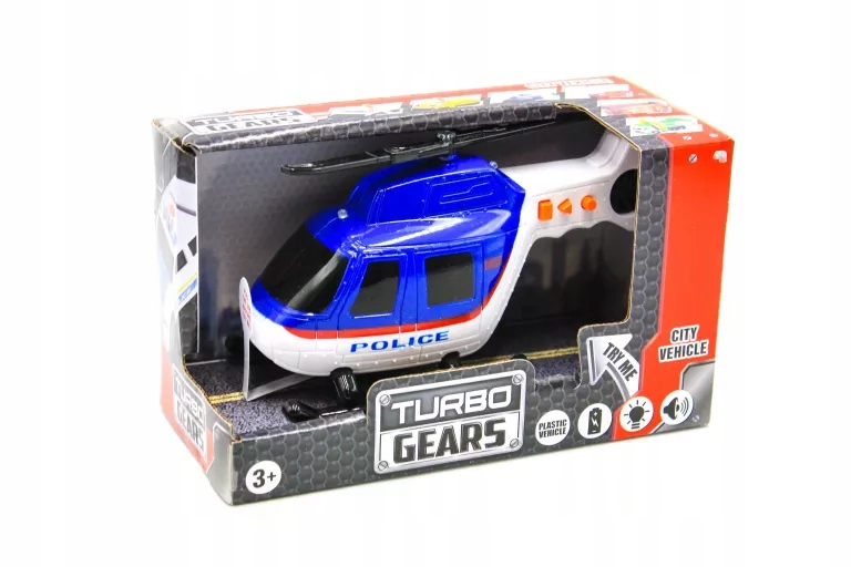 TURBO GEARS CITY VEHICLE RENDŐRHELIKOPTER AUTÓ