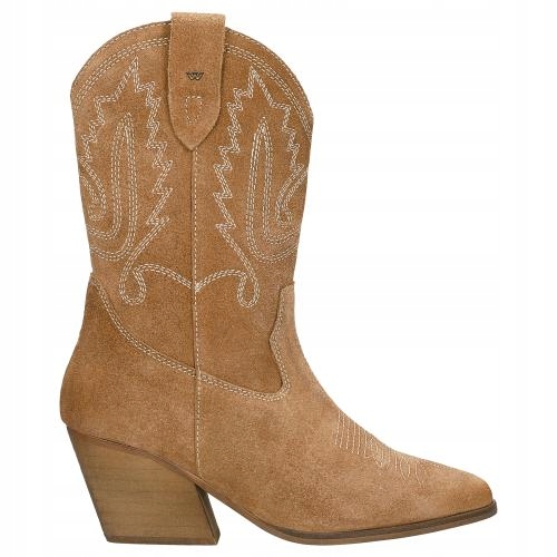 Dámské kotníkové boty kovbojské boty Wojas světle hnědé vel. 37