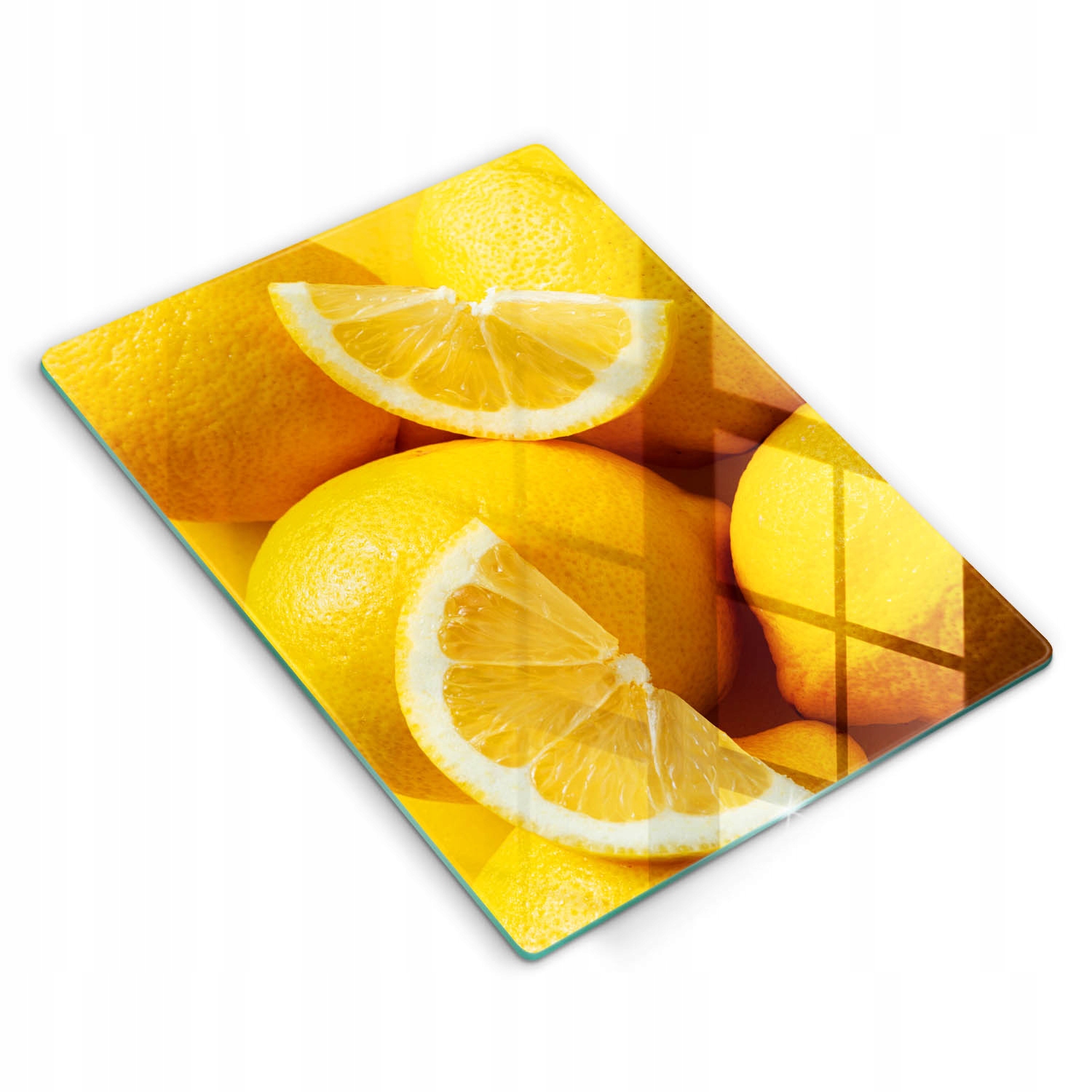Kuchyňská deska z tvrzeného bezpečnostního skla 40 x 52 cm Šťavnaté citrony