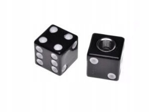 nakrętka wentyla kostka czarna