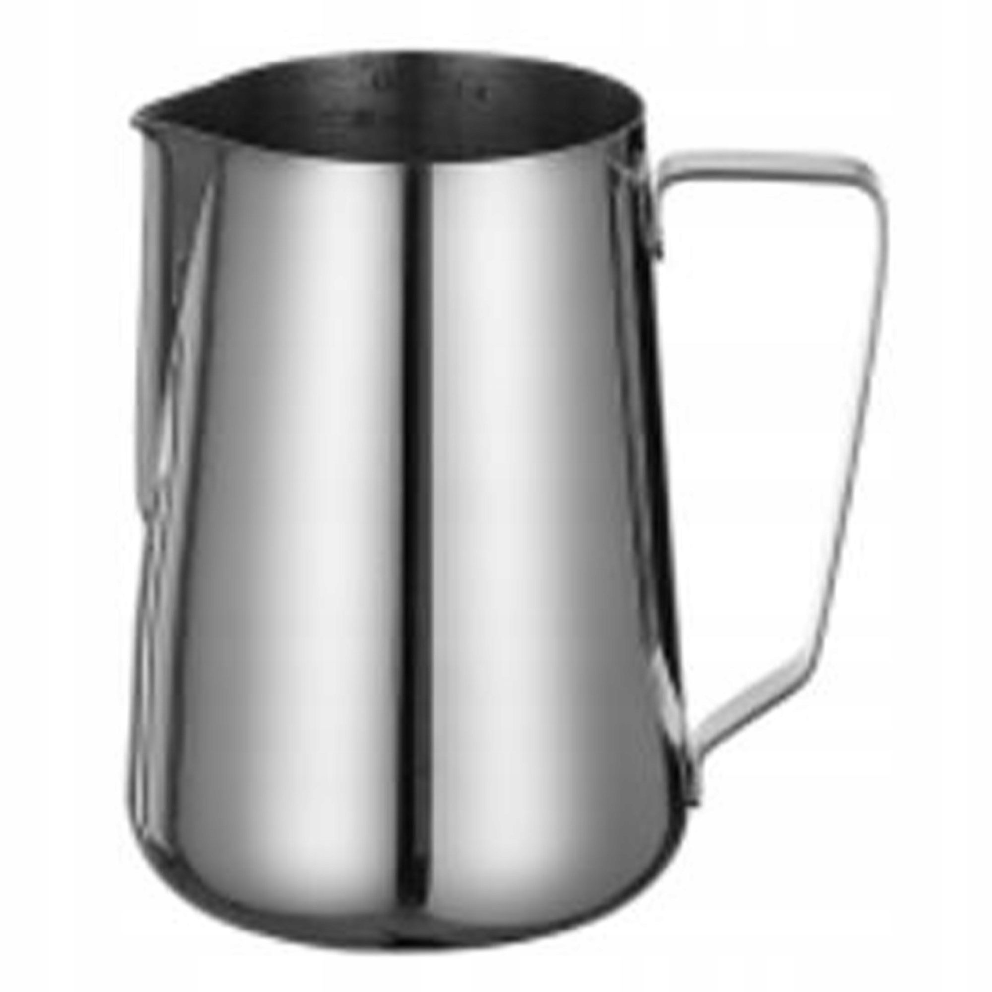 DZBANEK STALOWY 1,5L Z DZIÓBKIEM MLECZNIK NA MLEKO WODĘ NAPOJE ŚMIETANKĘ